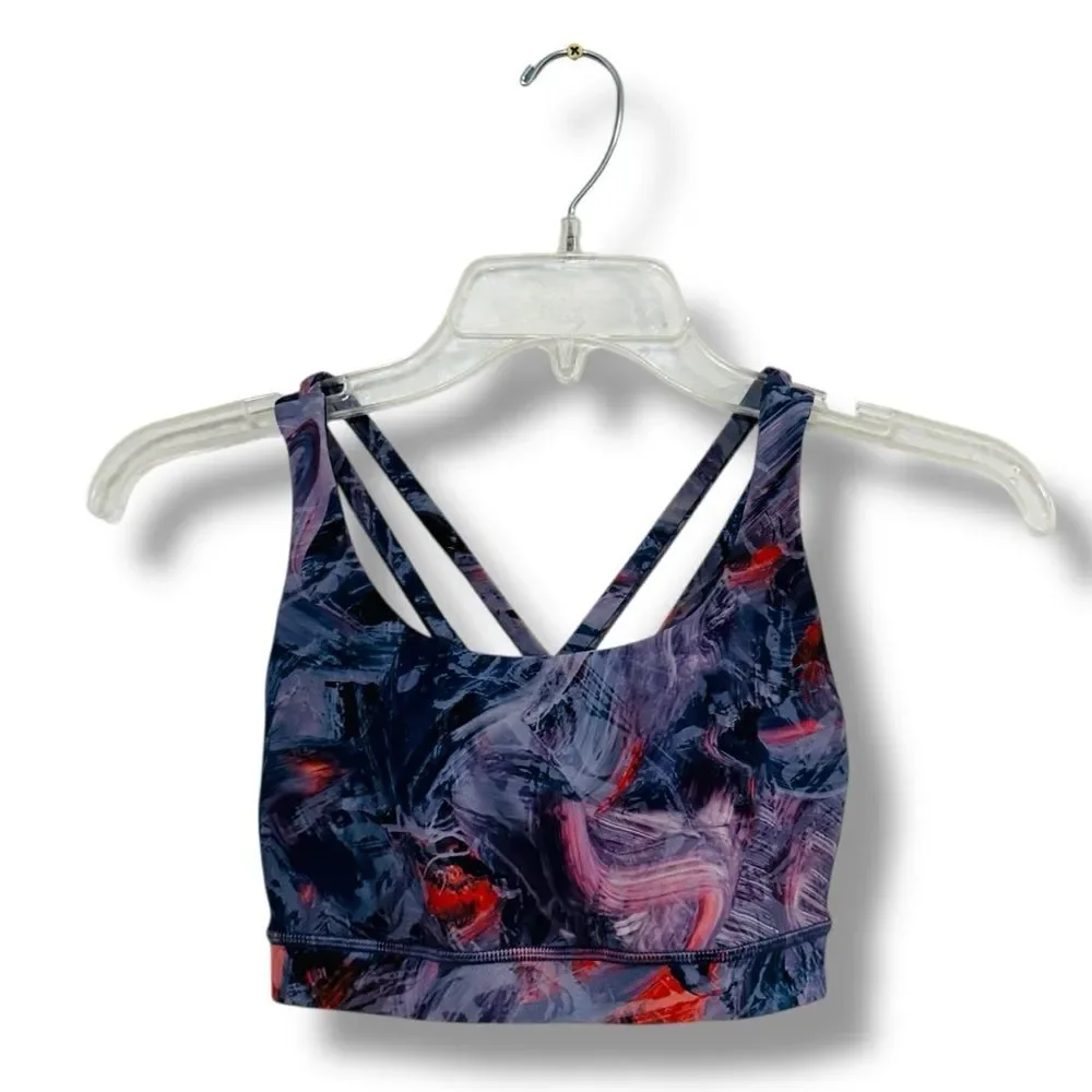 Lululemon Energy Bra Atmospheric Purple Size 4 Women’s Gym Wear Sports Bra